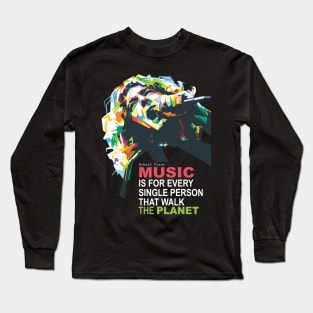 MUSIC QUOTE Long Sleeve T-Shirt